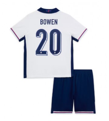 Inglaterra Jarrod Bowen #20 Primera Equipación Niños Eurocopa 2024 Manga Corta (+ Pantalones cortos)